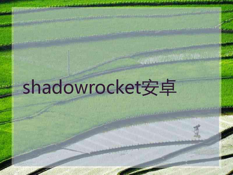 shadowrocket安卓