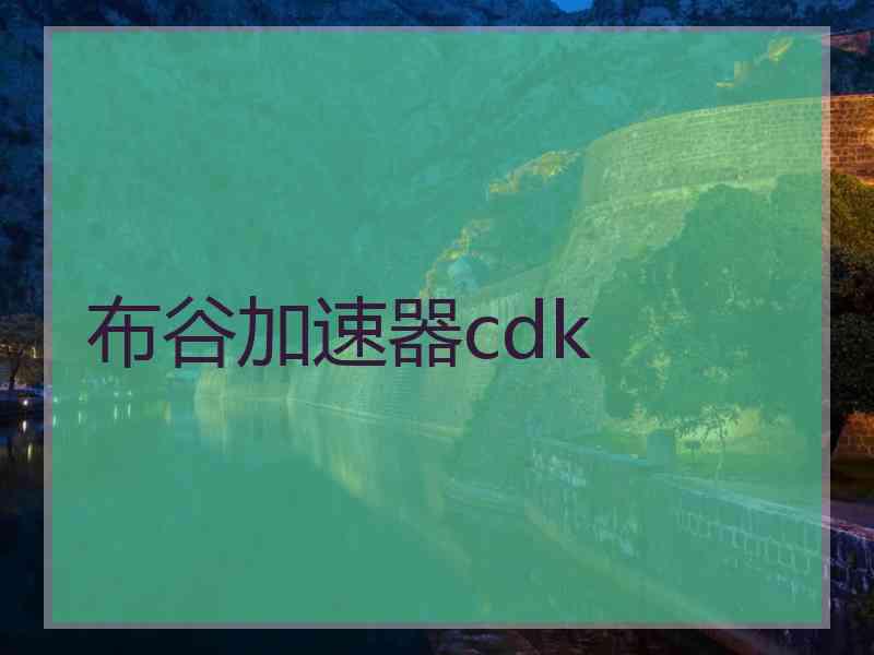 布谷加速器cdk
