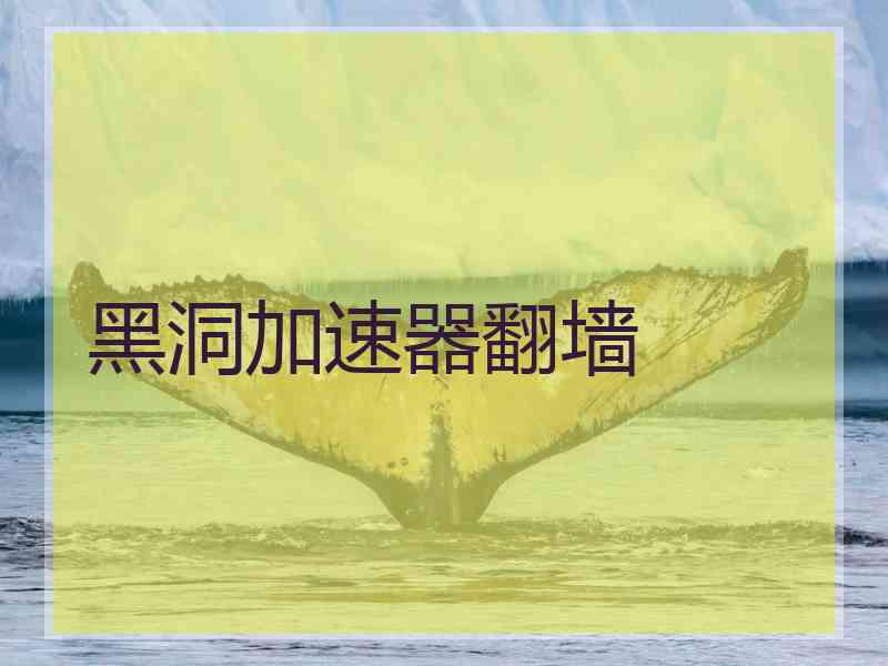 黑洞加速器翻墙