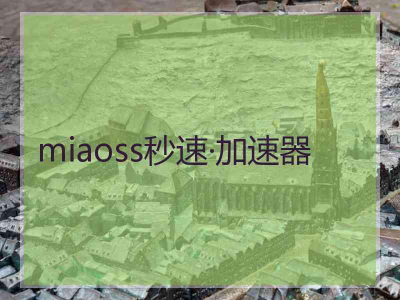 miaoss秒速·加速器
