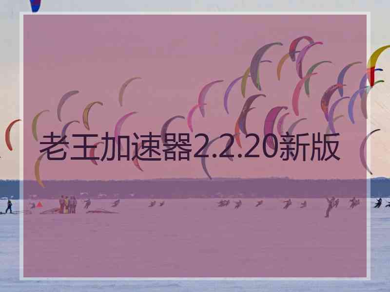 老王加速器2.2.20新版