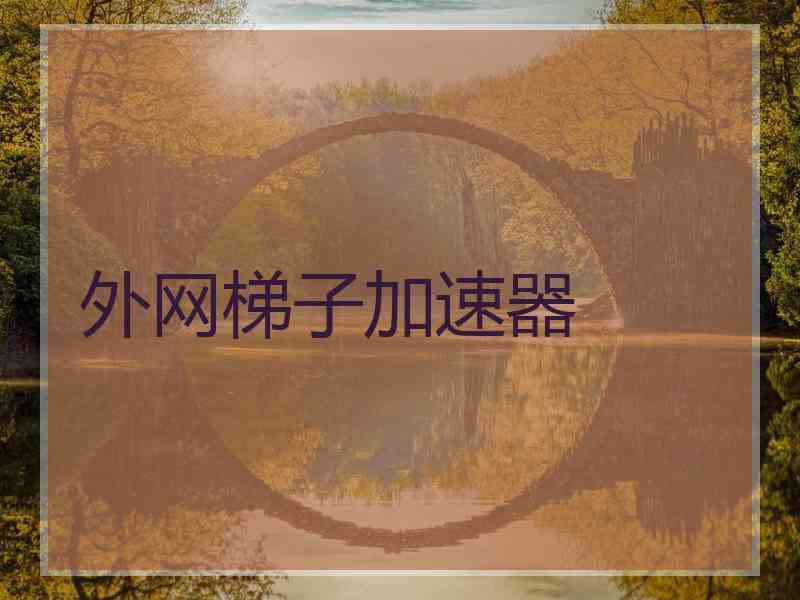 外网梯子加速器