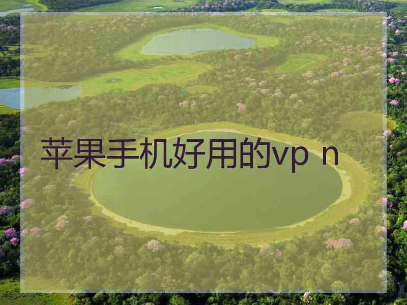苹果手机好用的vp n