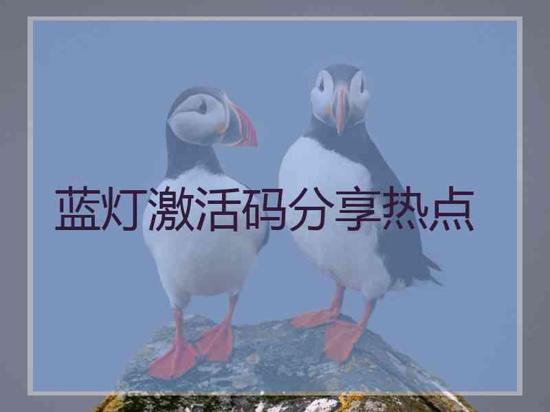蓝灯激活码分享热点