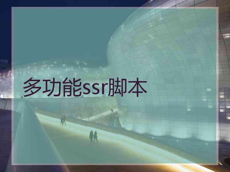 多功能ssr脚本