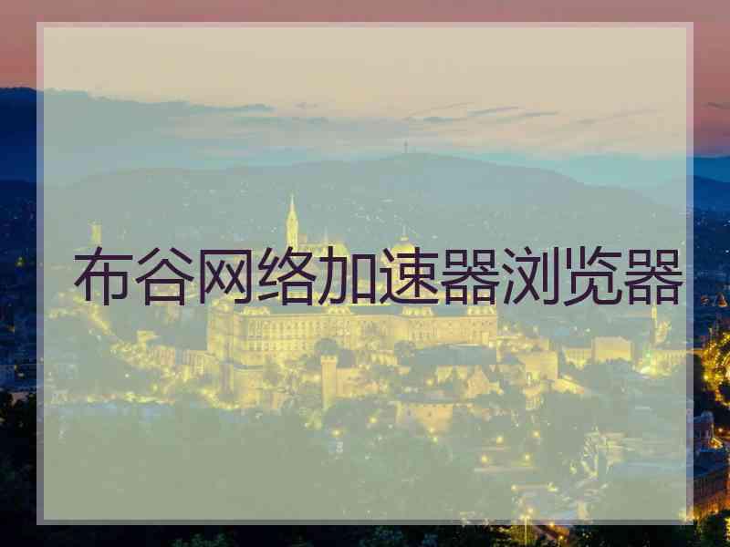 布谷网络加速器浏览器